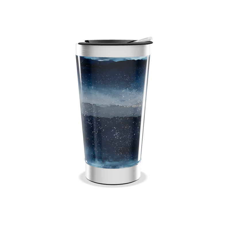 Copo Térmico - Azul Galáxia Inox