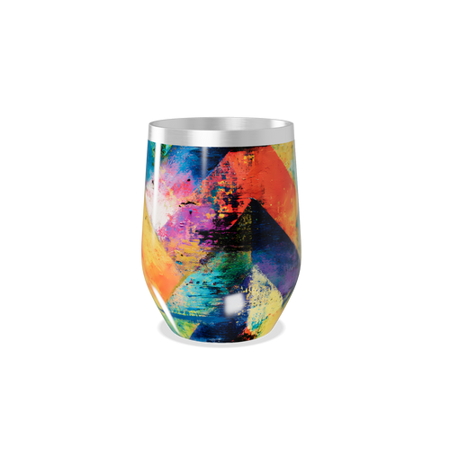 Copo Térmico Slim - Estampa Colorida Abstrata