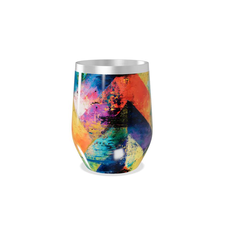 Copo Térmico Slim - Estampa Colorida Abstrata