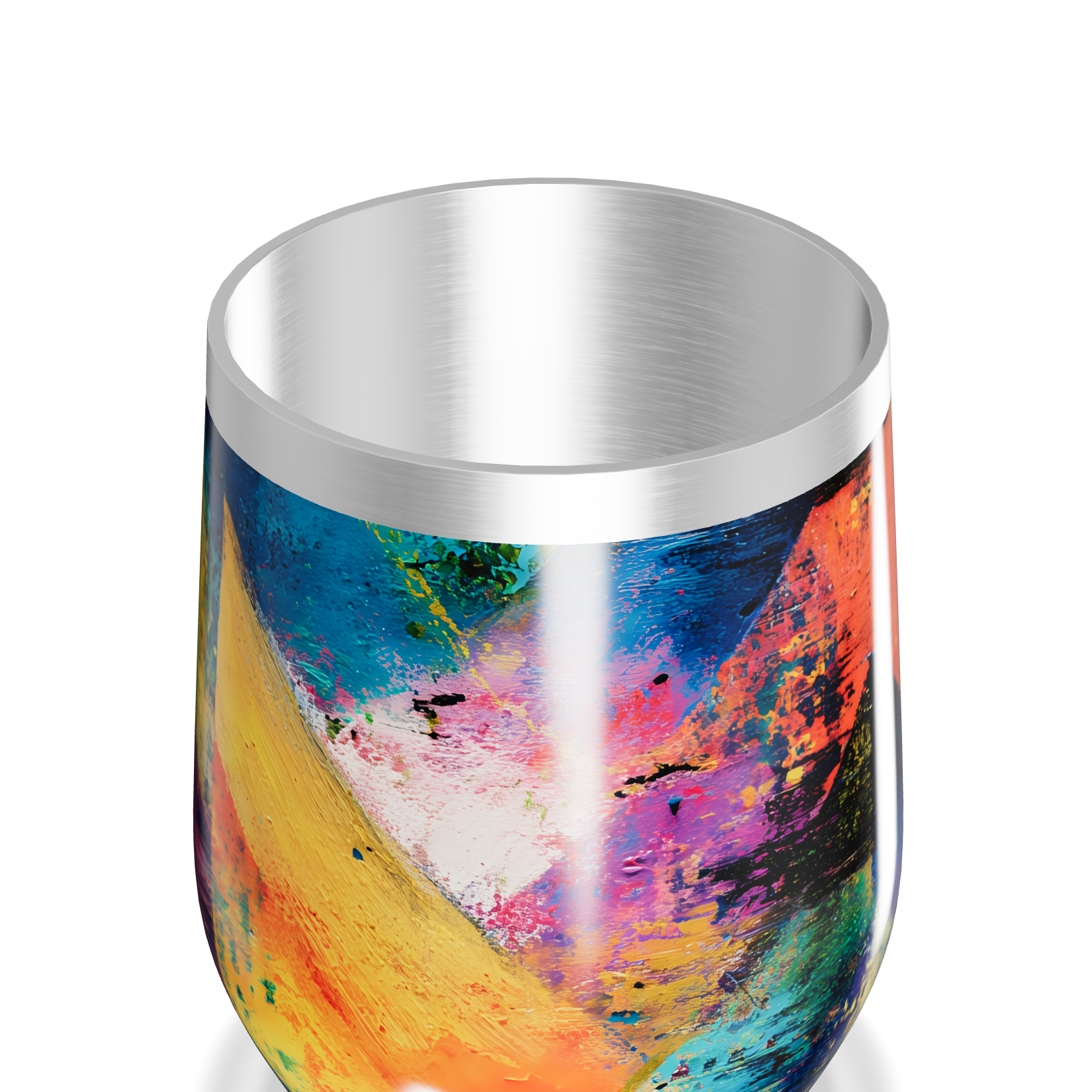 Copo Térmico Slim - Estampa Colorida Abstrata