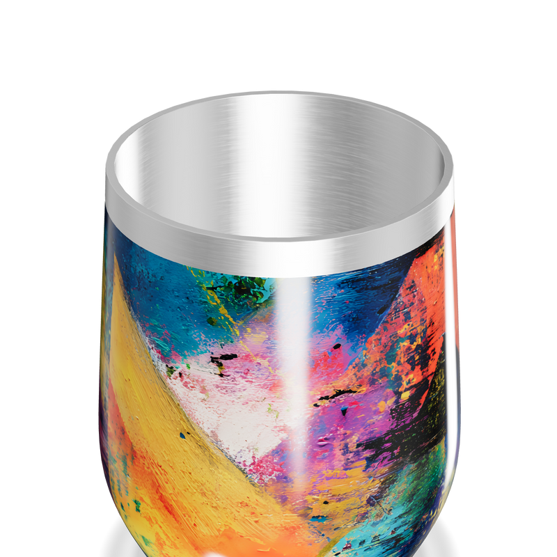 Copo Térmico Slim - Estampa Colorida Abstrata