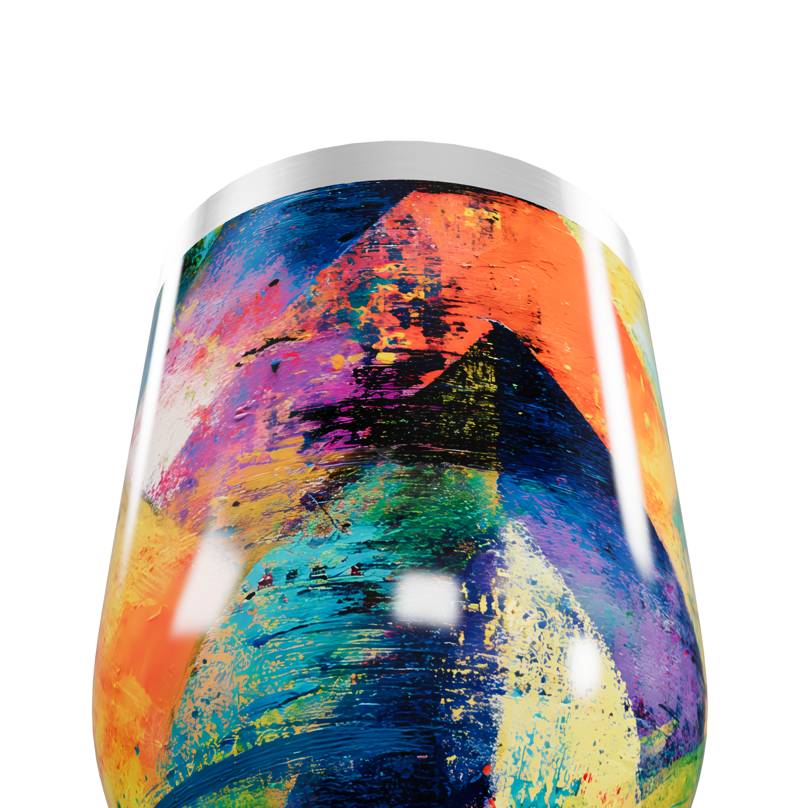 Copo Térmico Slim - Estampa Colorida Abstrata