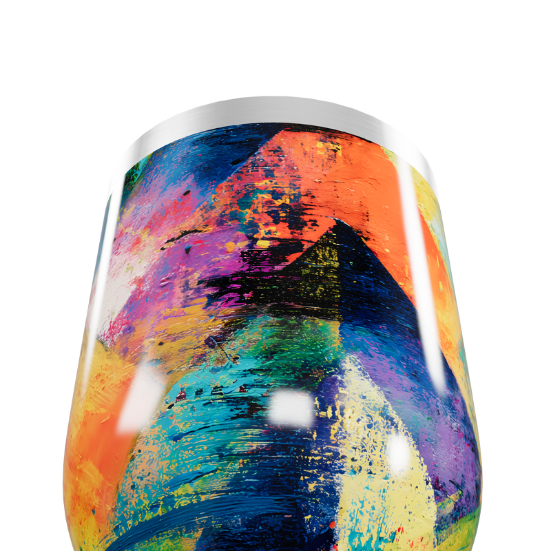 Copo Térmico Slim - Estampa Colorida Abstrata