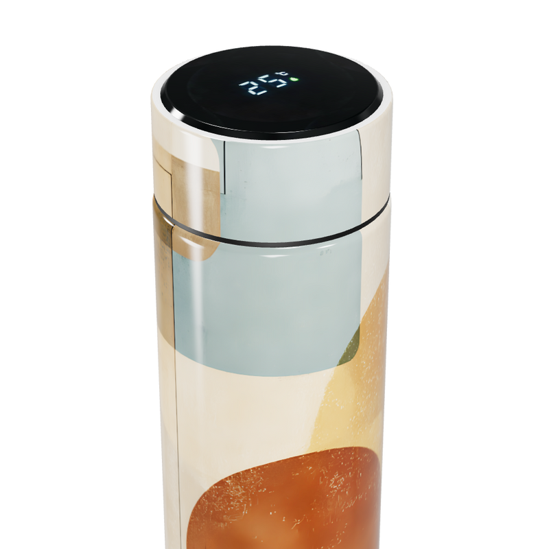 Garrafa Térmica Touch - Estampa Abstrata Colorida