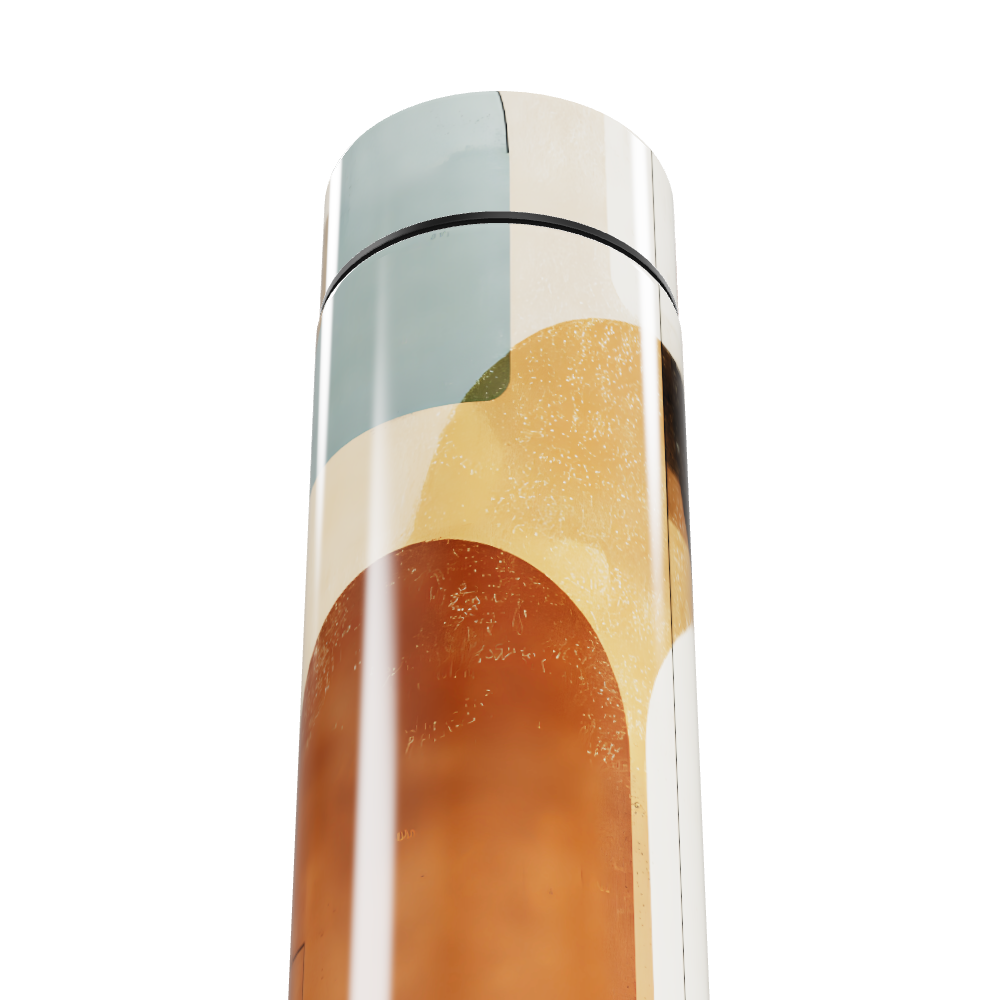 Garrafa Térmica Touch - Estampa Abstrata Colorida