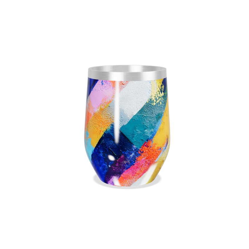 Copo Térmico Slim - Aço Inox Estampa Colorida