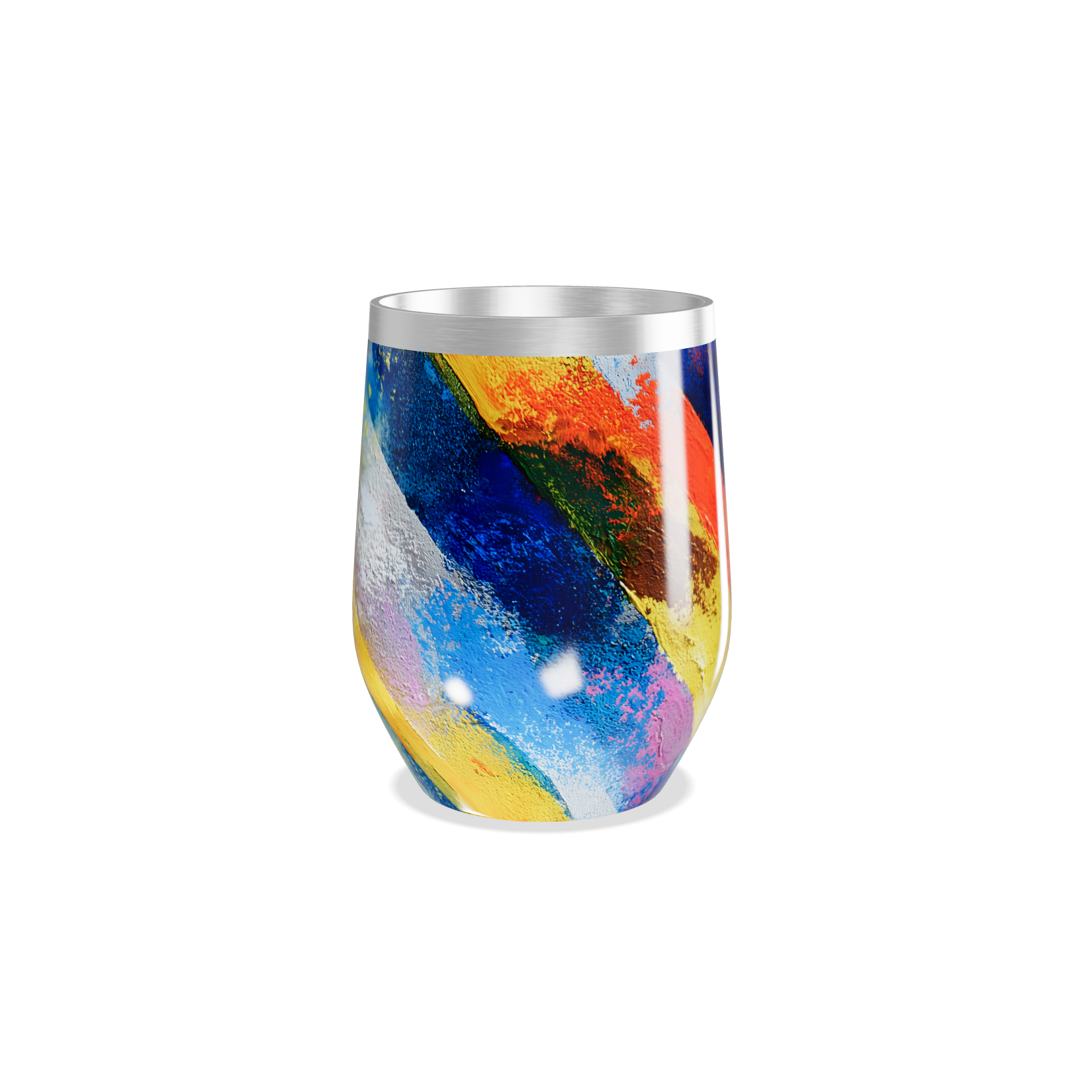 Copo Térmico Slim - Aço Inox Estampa Colorida