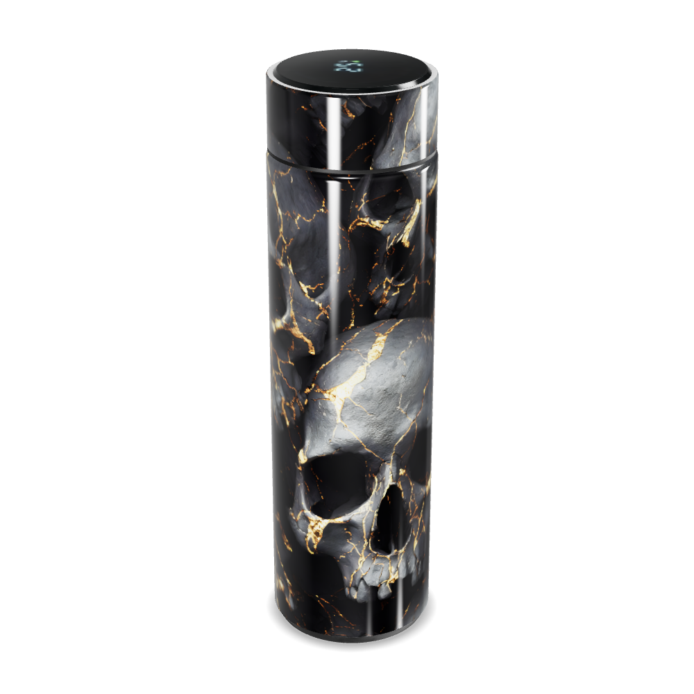 Garrafa Térmica Touch - Mármore Preto com LED