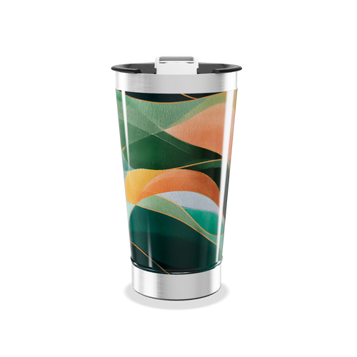 Copo Térmico - Estampa Abstrata Colorida