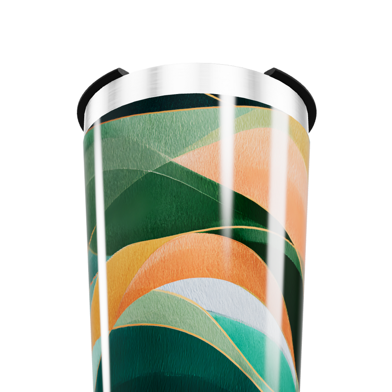 Copo Térmico - Estampa Abstrata Colorida