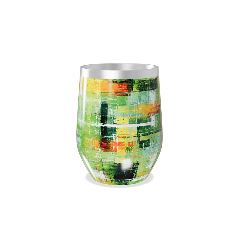 Copo Térmico Slim - Estampa Abstrata Colorida