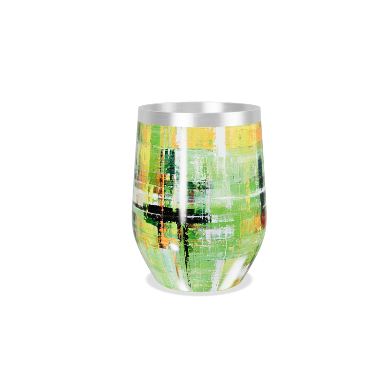 Copo Térmico Slim - Estampa Abstrata Colorida