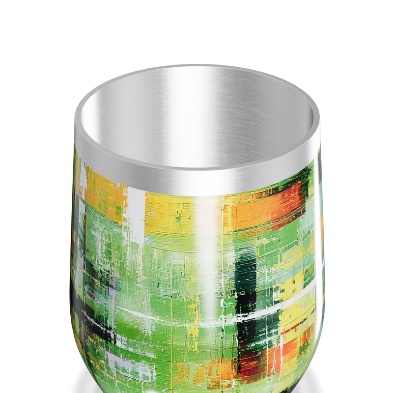 Copo Térmico Slim - Estampa Abstrata Colorida