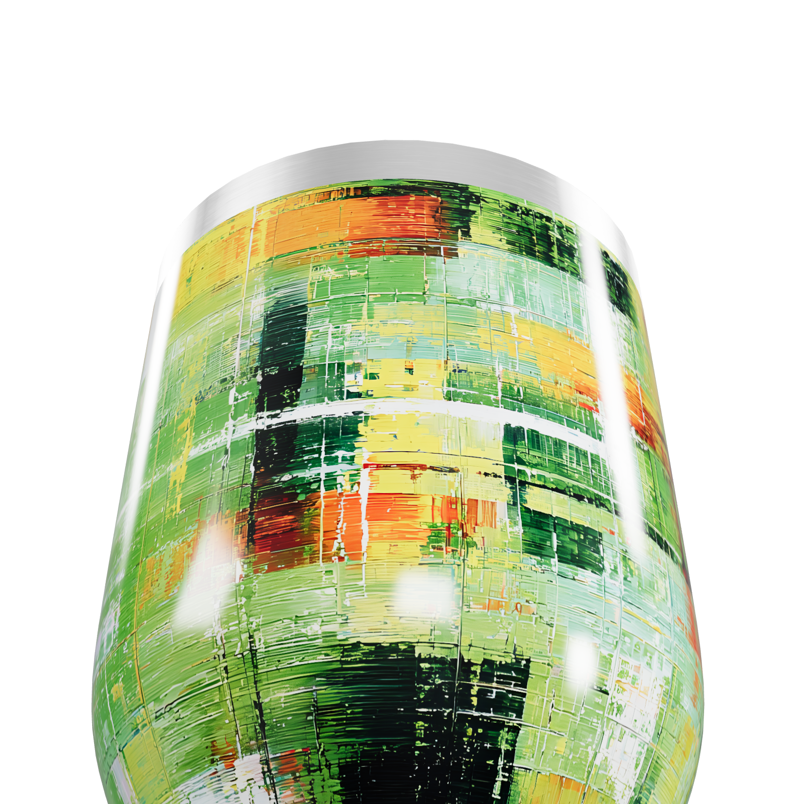 Copo Térmico Slim - Estampa Abstrata Colorida