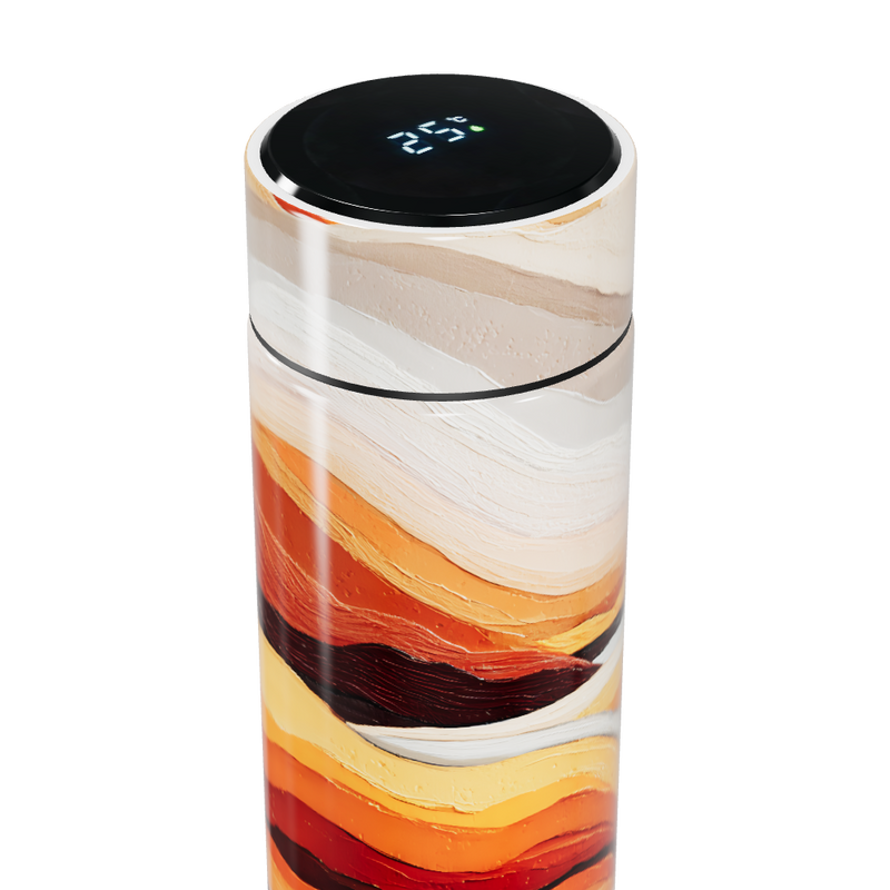 Garrafa Térmica Touch - Design Colorido Abstrato