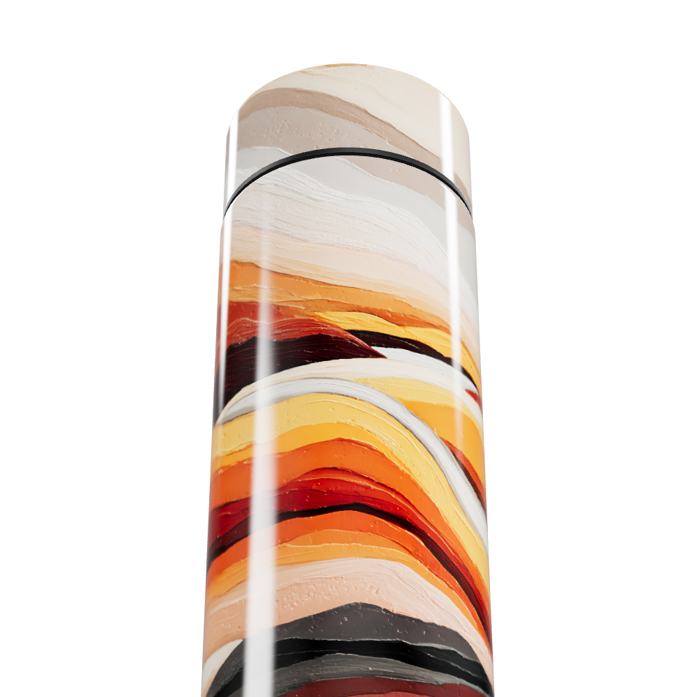 Garrafa Térmica Touch - Design Colorido Abstrato