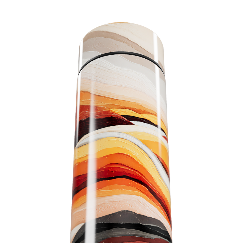 Garrafa Térmica Touch - Design Colorido Abstrato