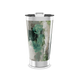 Copo Térmico - Estampa Abstrata Verde