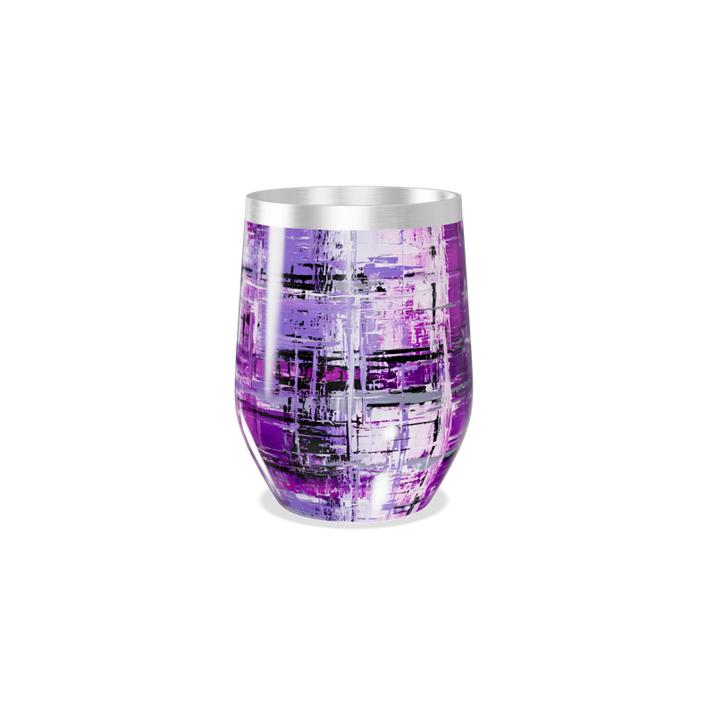 Copo Térmico Slim - Roxo Abstrato Aço Inox