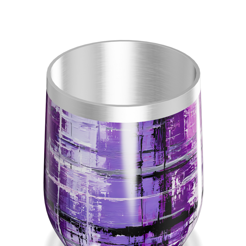 Copo Térmico Slim - Roxo Abstrato Aço Inox