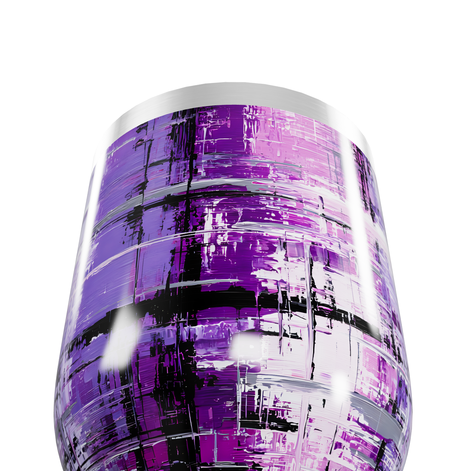 Copo Térmico Slim - Roxo Abstrato Aço Inox