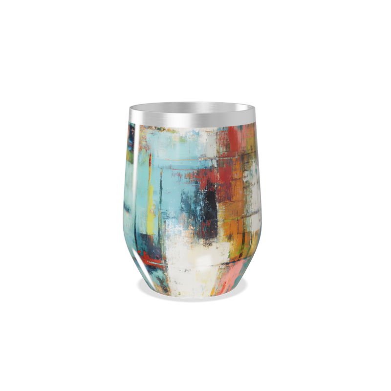 Copo Térmico Slim - Estampa Abstrata Colorida