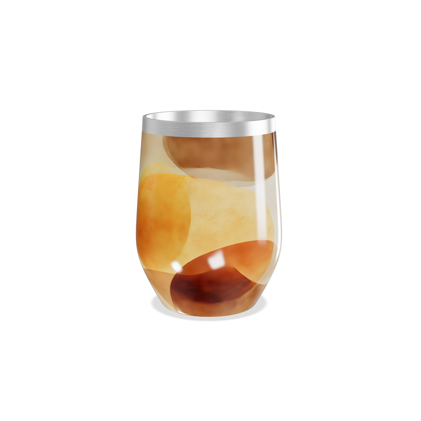 Copo Térmico Slim - Design Abstrato Colorido