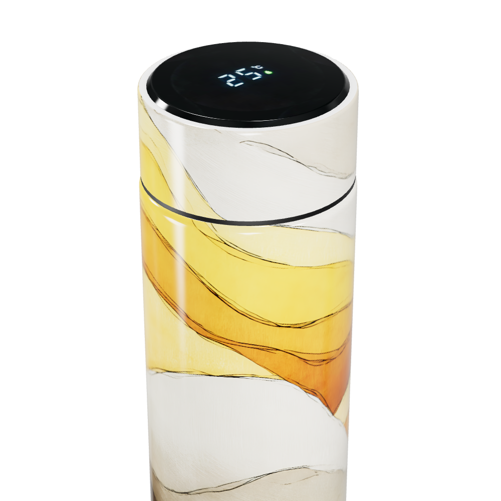 Garrafa Térmica Touch - Estampa Abstrata Colorida