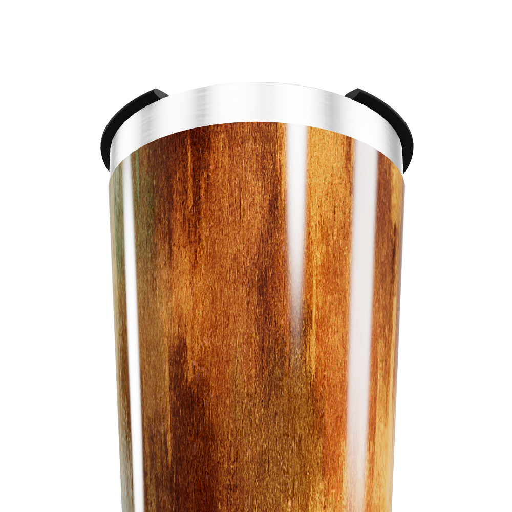 Copo Térmico - Madeira Aço Inox