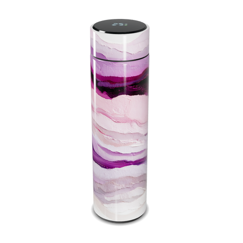 Garrafa Térmica Touch - Estampa Rosa e Roxa