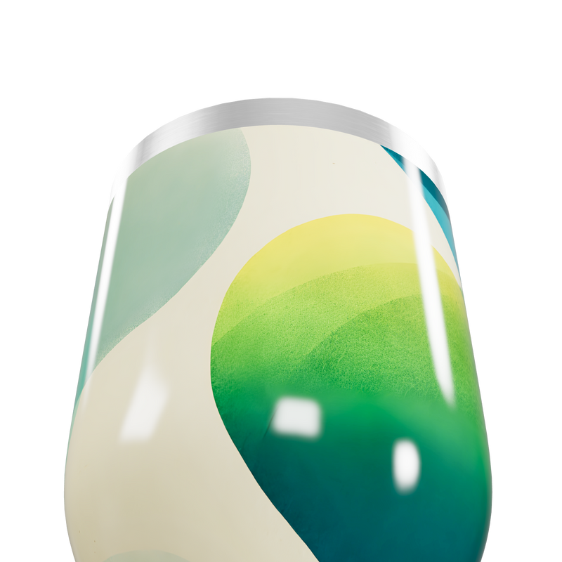 Copo Térmico Slim - Estampa Abstrata Colorida