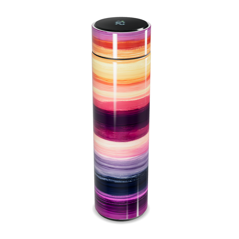 Garrafa Térmica Touch - Listras Coloridas