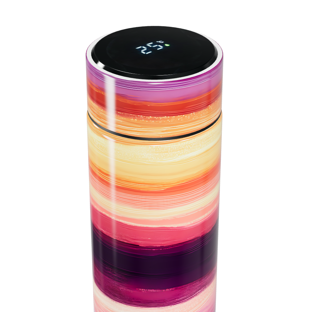 Garrafa Térmica Touch - Listras Coloridas