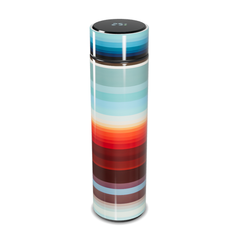 Garrafa Térmica Touch - Listras Coloridas