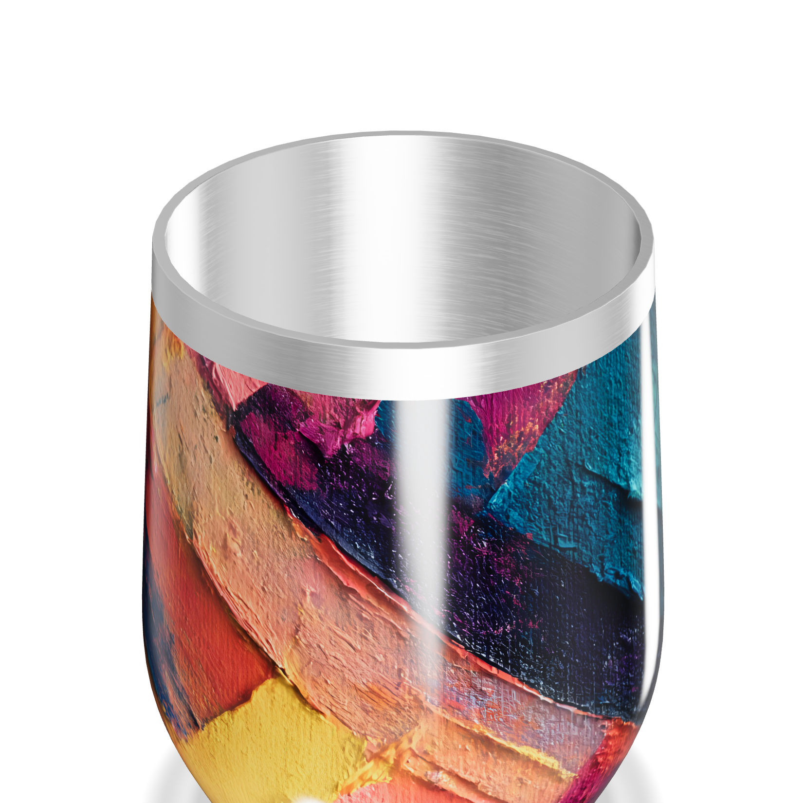 Copo Térmico Slim - Estampa Abstrata Colorida