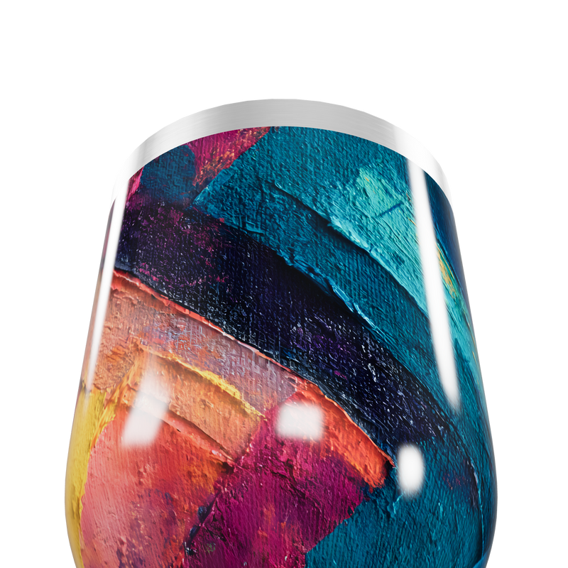 Copo Térmico Slim - Estampa Abstrata Colorida