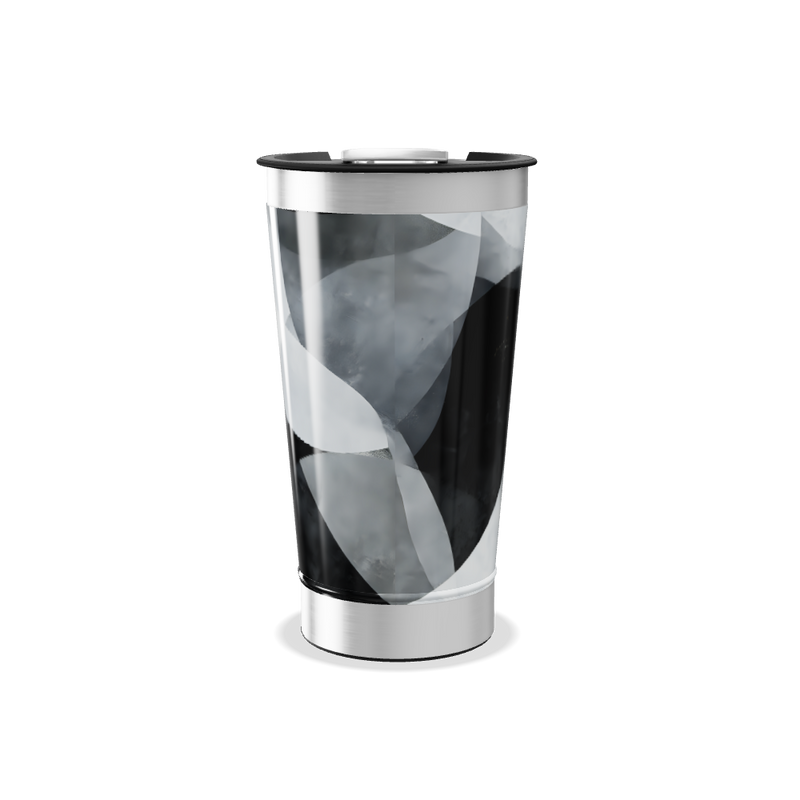 Copo Térmico - Inox com Estampa Abstrata