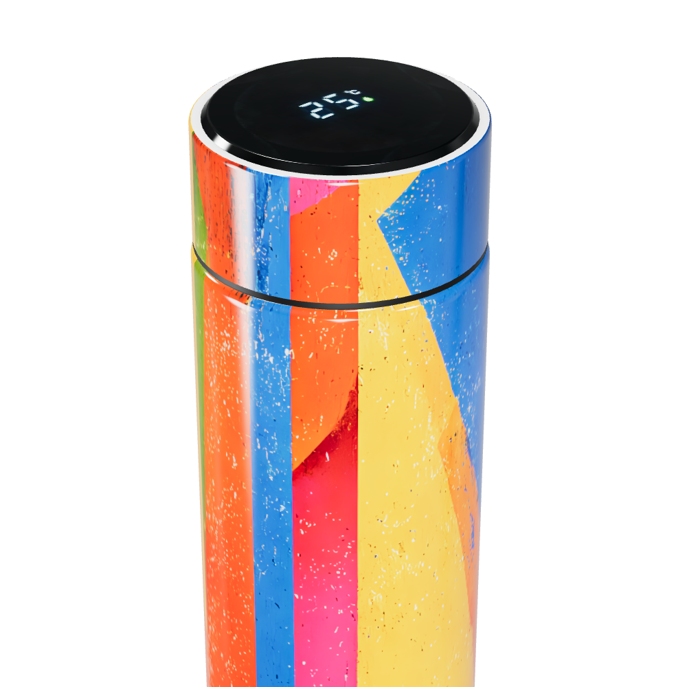 Garrafa Térmica Touch - Colorida com Display LED