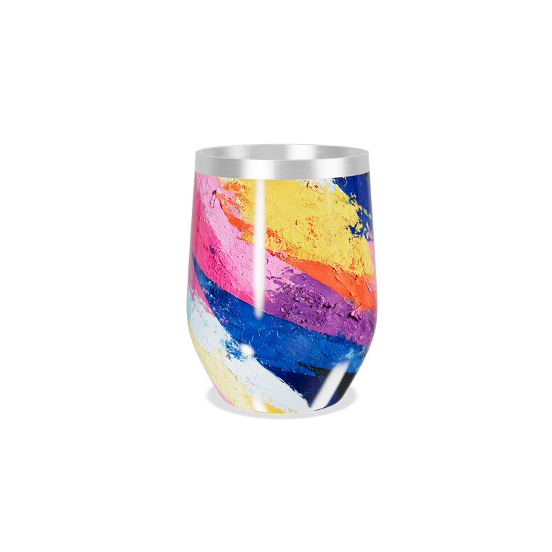 Copo Térmico Slim - Estampa Colorida Inox