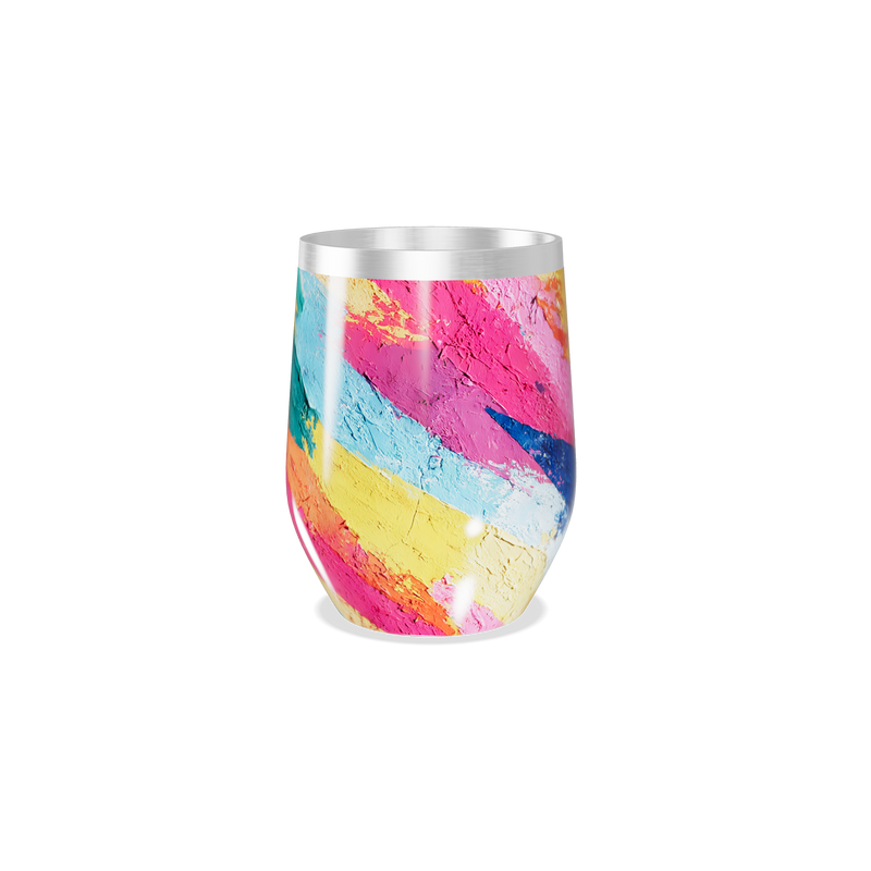 Copo Térmico Slim - Estampa Colorida Inox