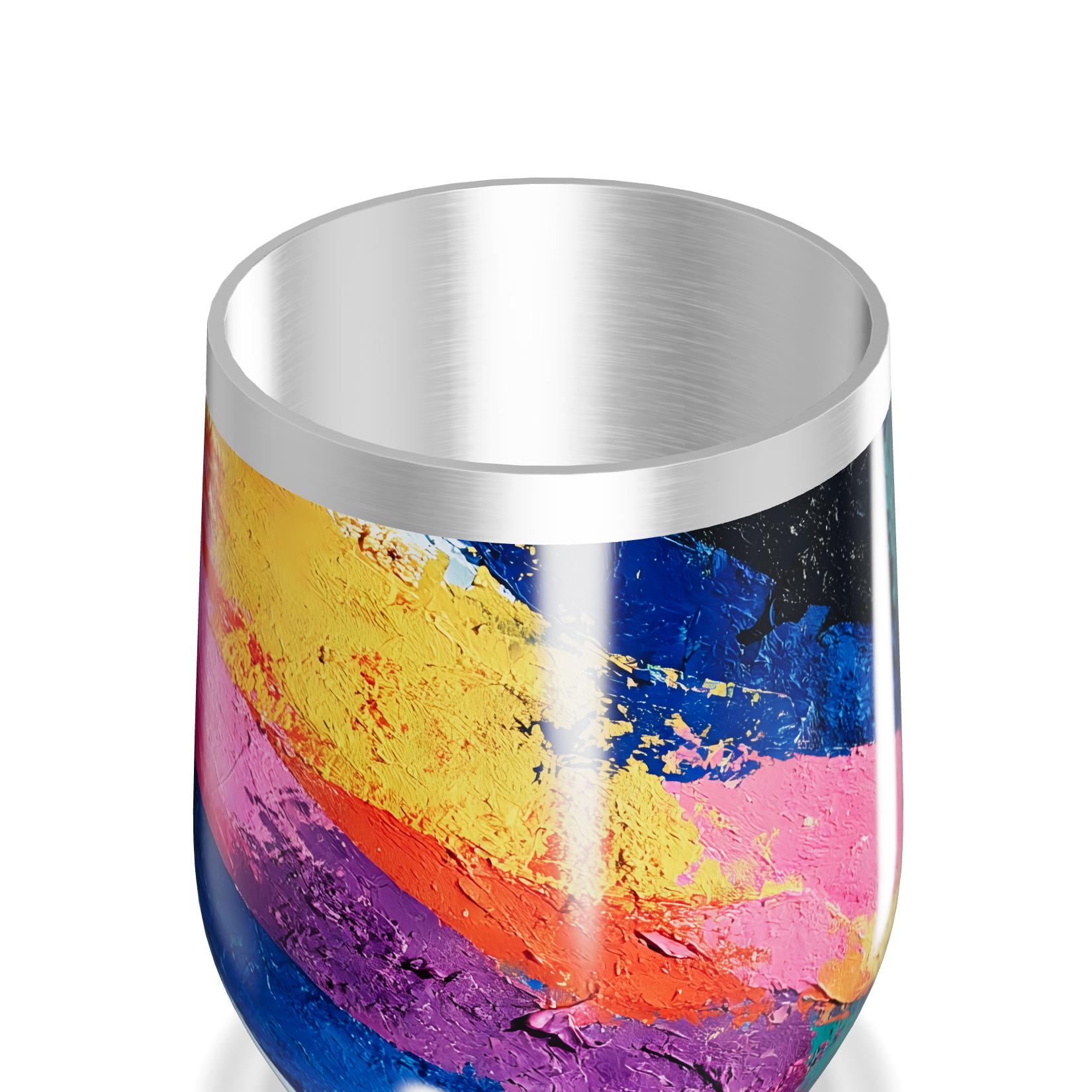 Copo Térmico Slim - Estampa Colorida Inox