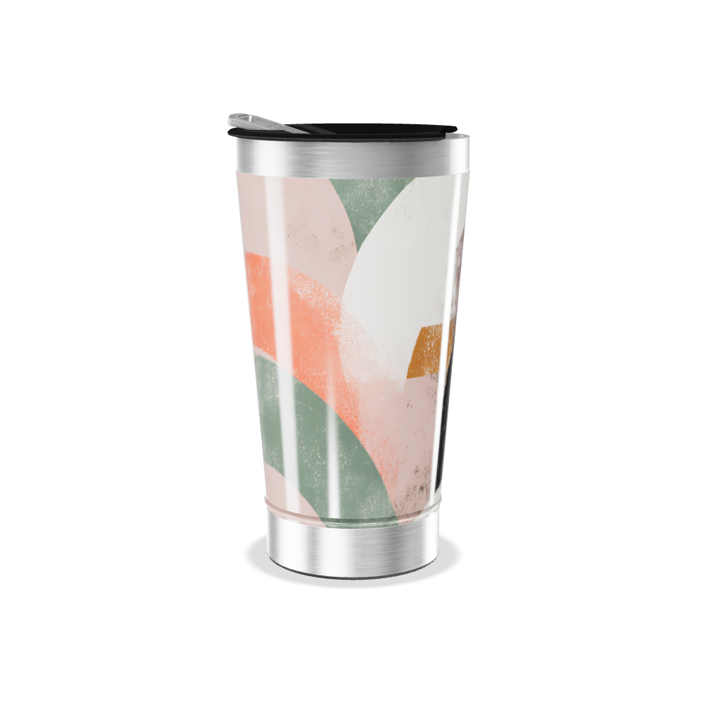 Copo Térmico - Estampa Abstrata Colorida