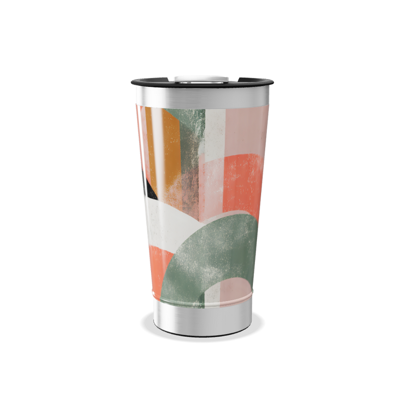 Copo Térmico - Estampa Abstrata Colorida