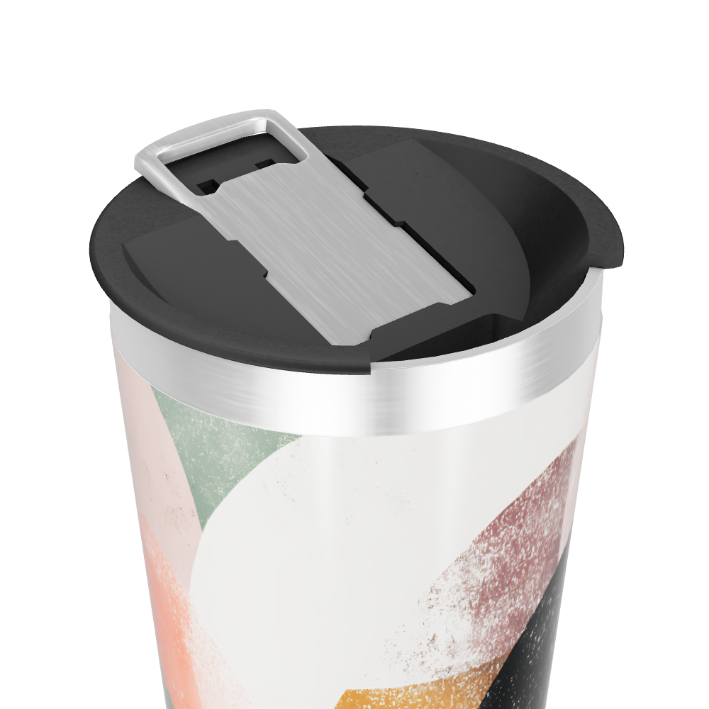 Copo Térmico - Estampa Abstrata Colorida