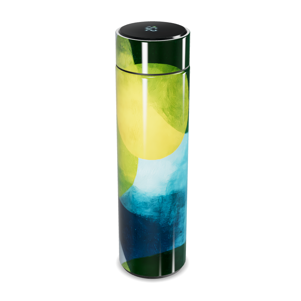 Garrafa Térmica Touch - Estampa Colorida Abstrata