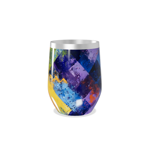 Copo Térmico Slim - Estampa Colorida Abstrata