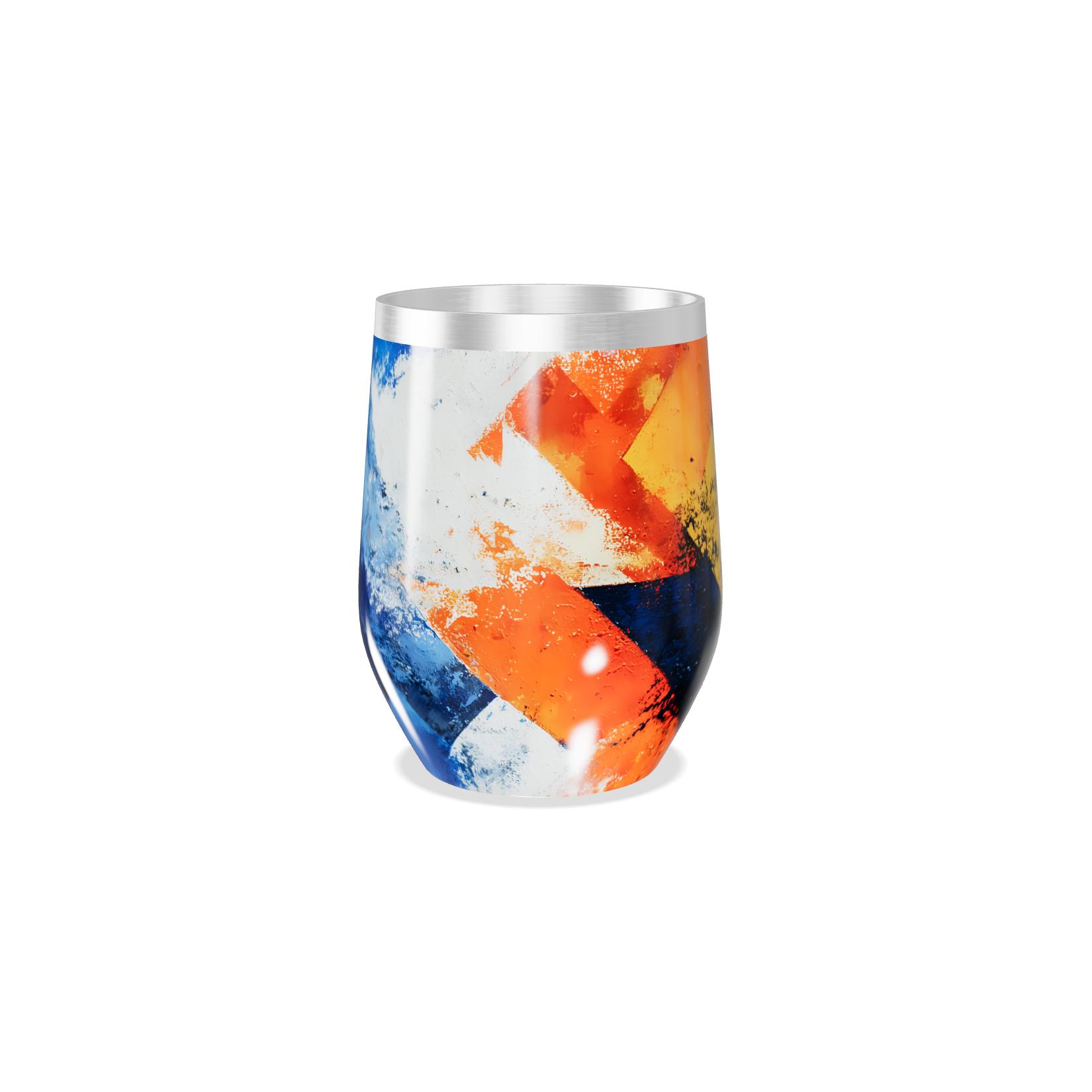 Copo Térmico Slim - Estampa Colorida Abstrata