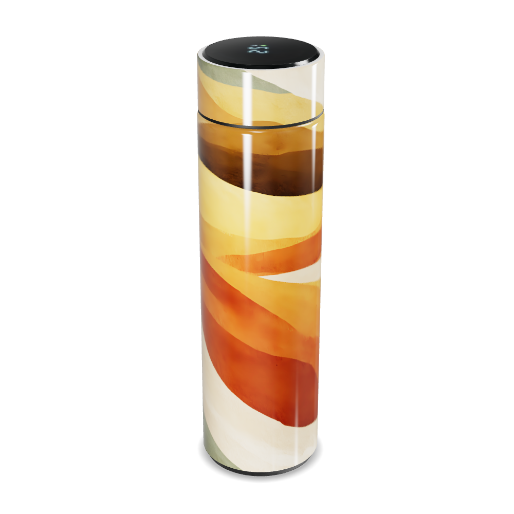 Garrafa Térmica Touch - Estampa Abstrata Colorida