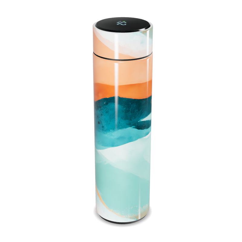 Garrafa Térmica Touch - Estampa Abstrata Colorida