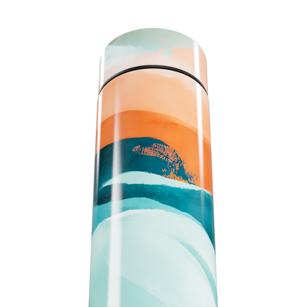 Garrafa Térmica Touch - Estampa Abstrata Colorida